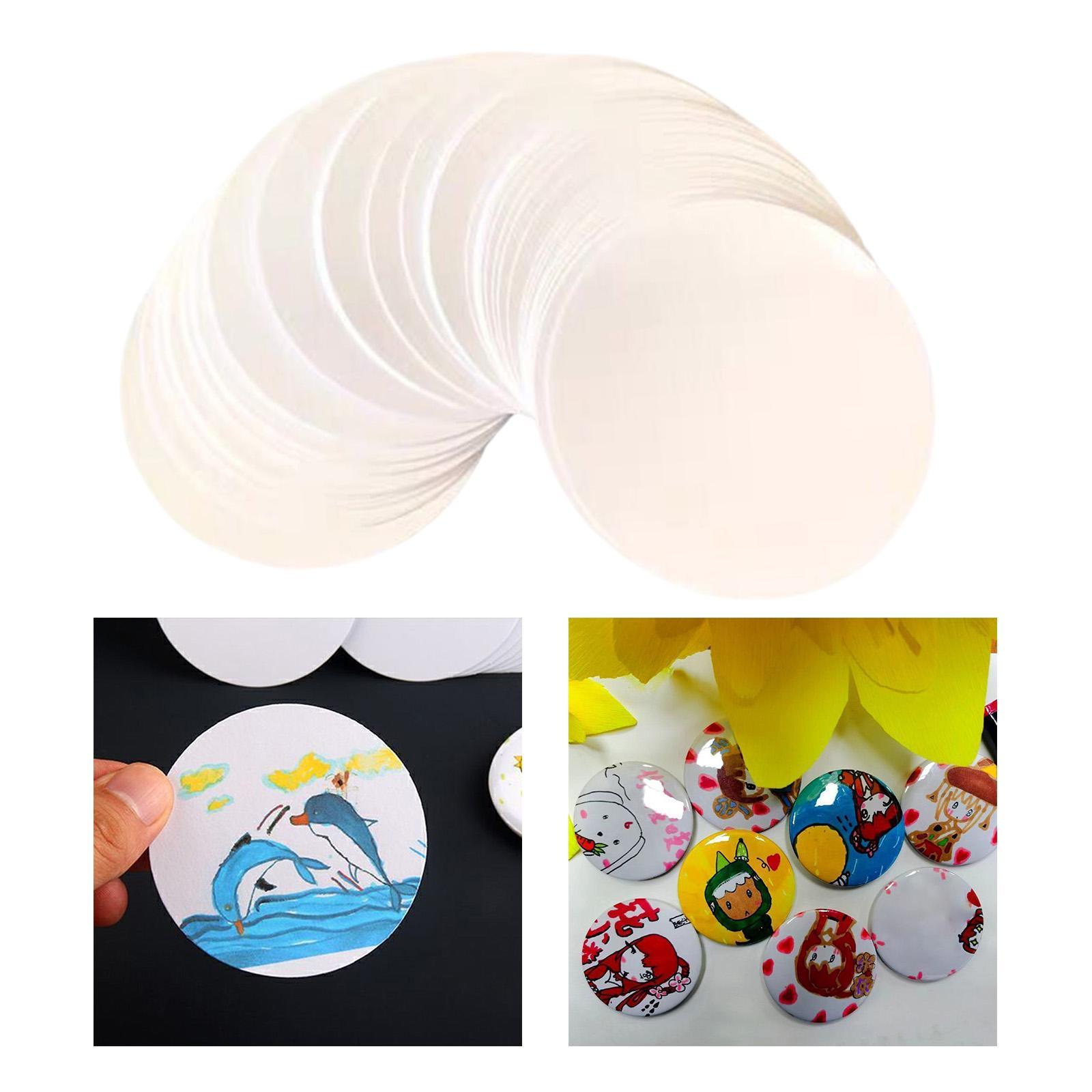 100x 버튼 배지 블랭크 페이퍼 장비 교체 부품 사용 - Button Badge Blank 리뷰 및 가격