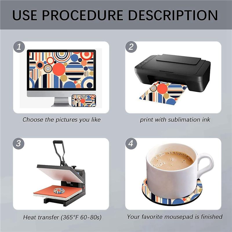 ABVT-160PC 승화전사용 컵받침 대량, 4X4인치 - Coaster Sublimation Blank 리뷰 및 가격