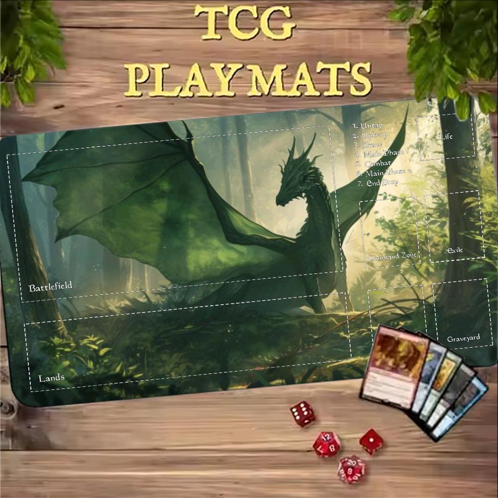 다크 퍼플 피닉스 플레이매트 TCG 카드 게임 매트 대 - Door Mat Blank 리뷰 및 가격