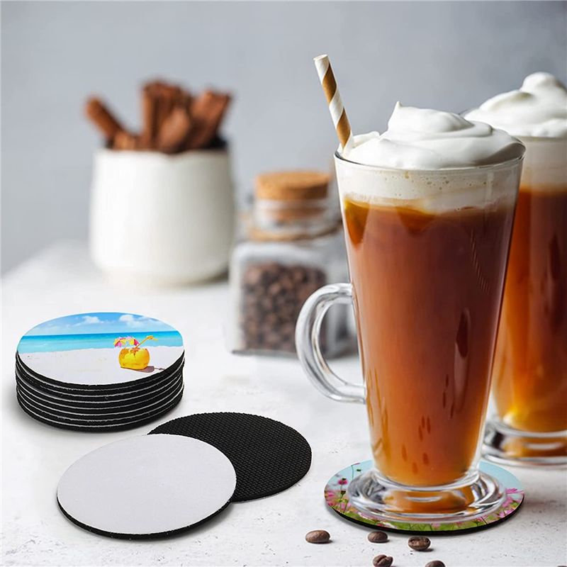 BAAJ-60 팩 원형 승화 프린팅용 빈 컵 매트 고무 - Coaster Sublimation Blank 리뷰 및 가격