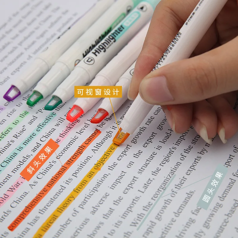 독특한 창 팁 하이라이터 펜, 더블 헤드 파스텔 컬러, - Stabilo Marker Boss 리뷰 및 가격