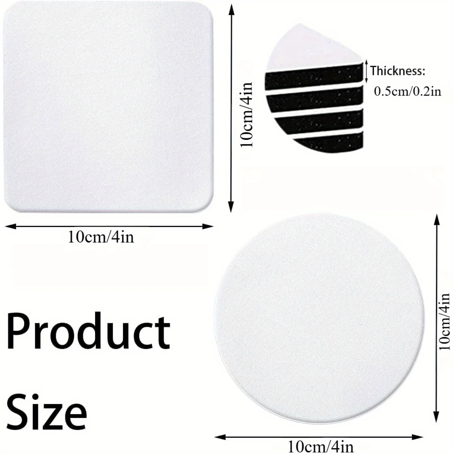 30/50 Pcs 정사각형 및 원형 승화 코스터 블랭크 - Coaster Sublimation Blank 리뷰 및 가격